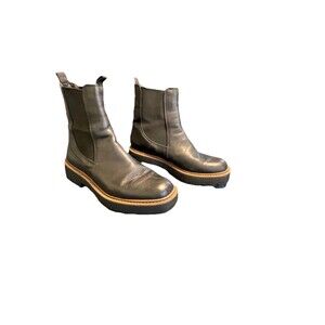 Sam Edelman Womens Laguna  Black Chelsea Boots Shoes Size 8.5 Medium Pull On